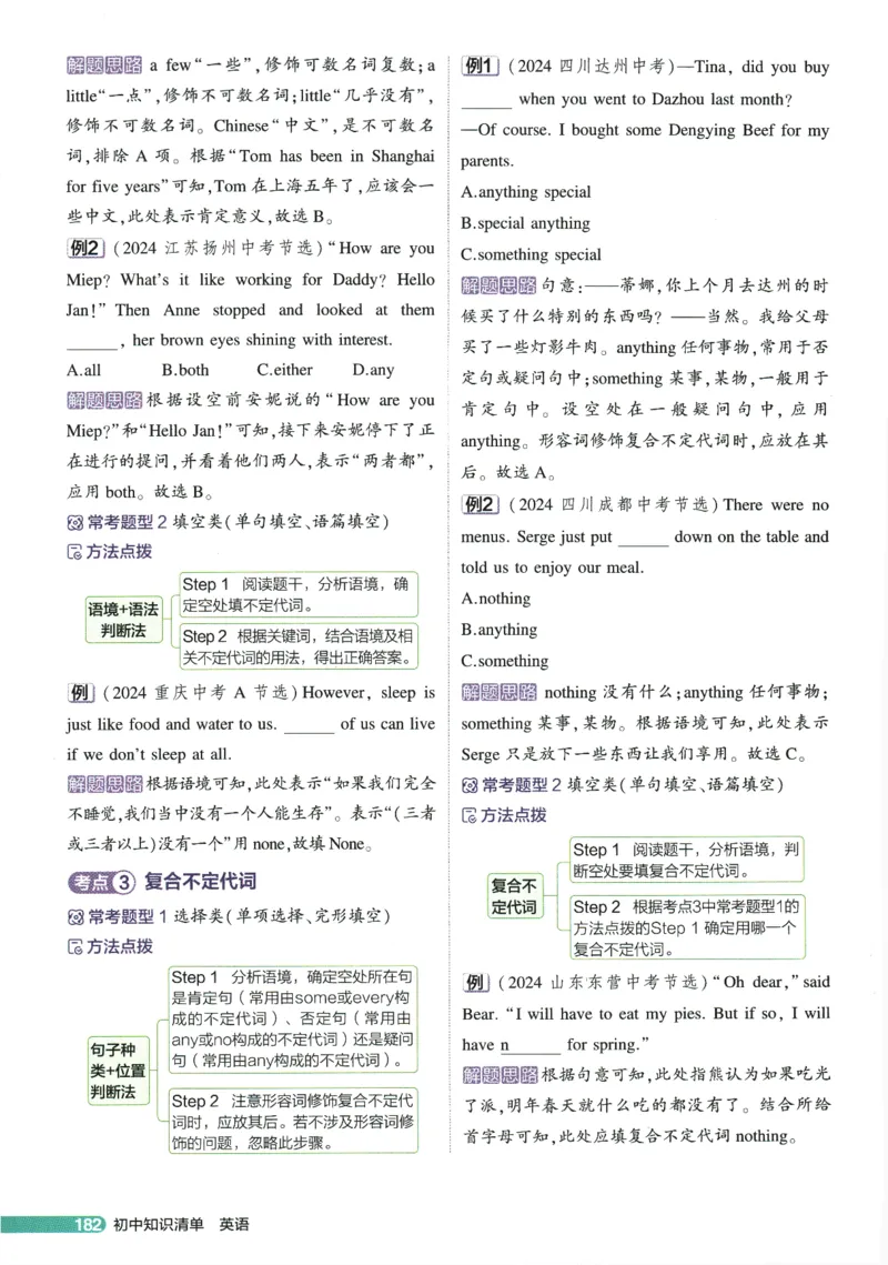 2026版53初中知识清单-英语