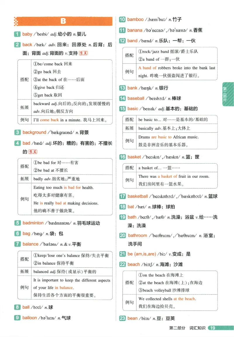 2026版53初中知识清单-英语