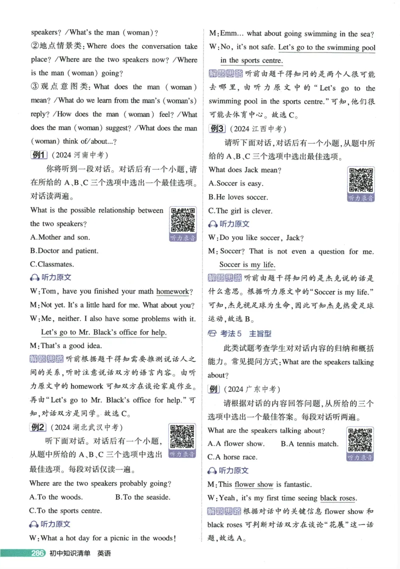 2026版53初中知识清单-英语