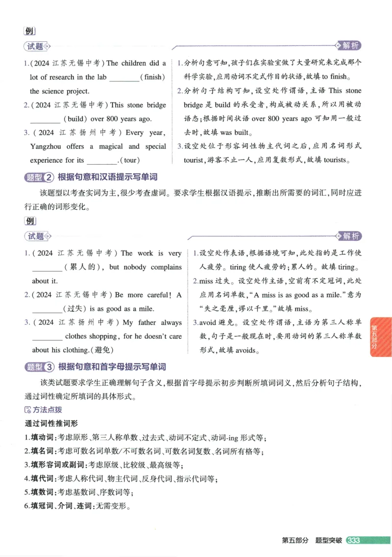 2026版53初中知识清单-英语