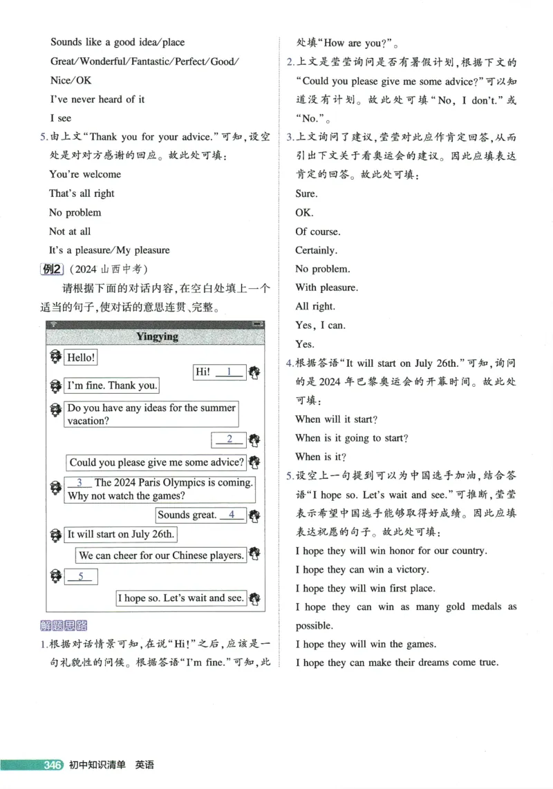 2026版53初中知识清单-英语