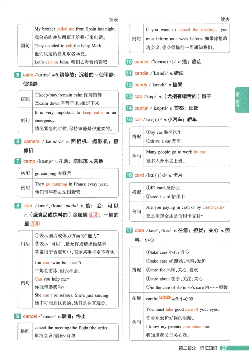 2026版53初中知识清单-英语