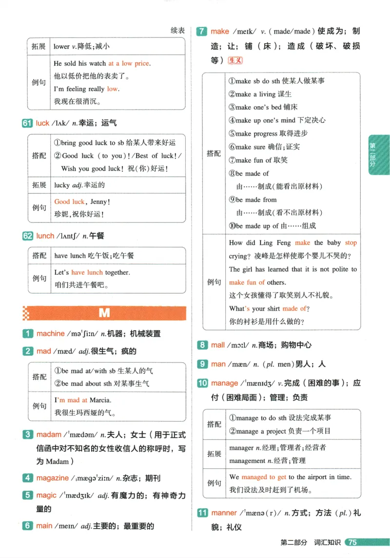 2026版53初中知识清单-英语