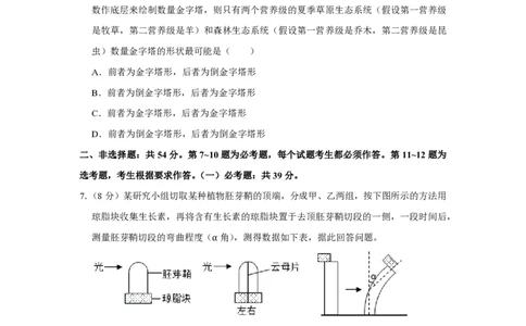 2019年高考生物试卷（新课标Ⅱ）（空白卷）_生物历年高考真题_新&middot;PDF版2008-2025&middot;高考生物真题_生物（按年份分类）2008-2025_2019&middot;高考生物真题