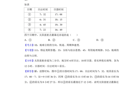 2019年高考地理试卷（江苏）（解析卷）_地理历年高考真题_新&middot;Word版2008-2025&middot;高考地理真题_地理（按年份分类）2008-2025_2019&middot;地理高考真题