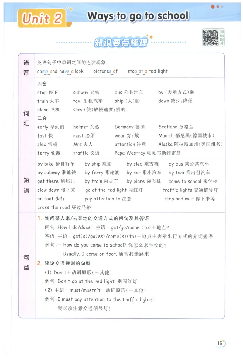 25秋 亮点给力新情境素养 英语人教版 6年级上册