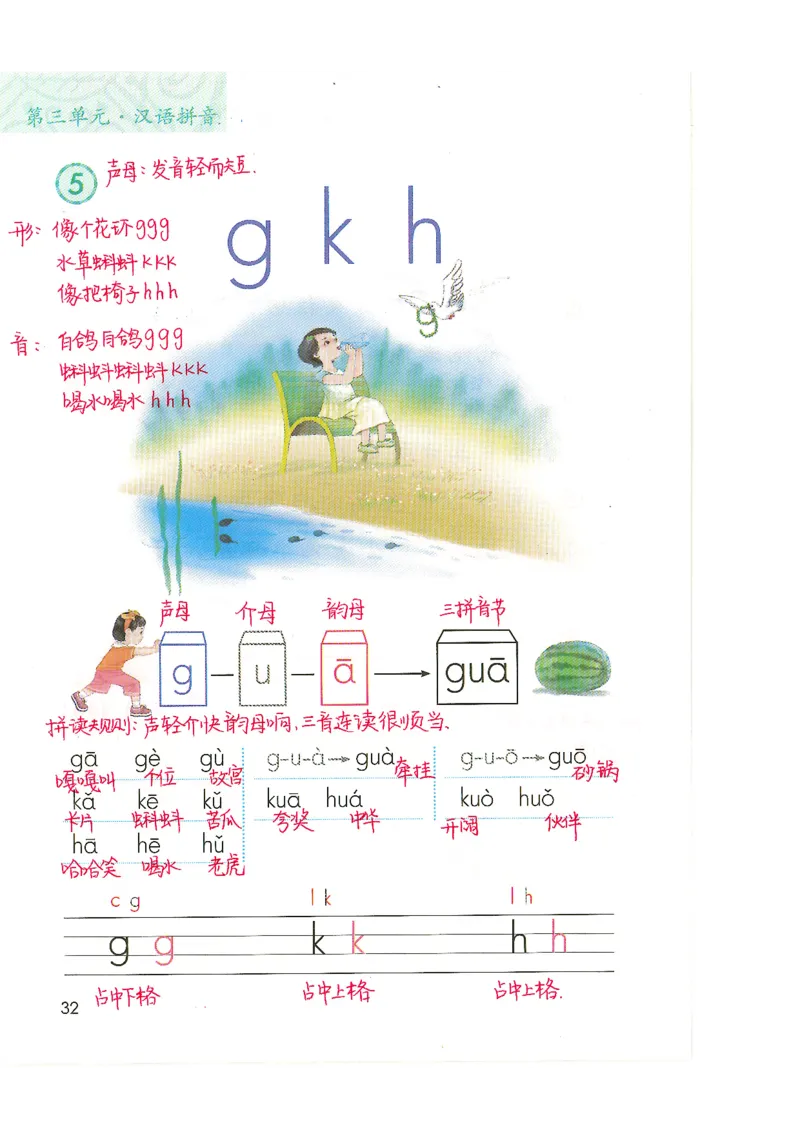9月份一年级课堂笔记_小学全网线上同款资料_k92_语文