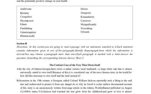 2024年6月第1套英语六级真题可复制可搜索，打印首选_大学英语四级+六级_四级真题_专项_四级长篇阅读_2024年06月CET6_202406六级第一套