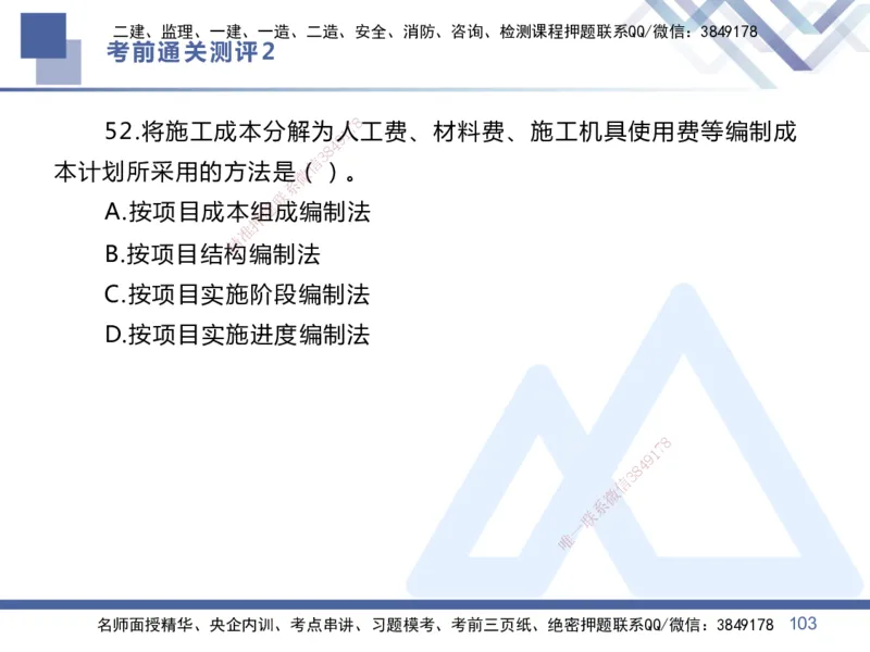02.2025王晓丹-考前通关测评-管理2_2026年一级建造师_2026年一建管理_2025年一建管理SVIP_04-冲刺串讲✿考点强化✿小灶集训_40-管理《考前通关测评》王晓丹HX_讲义