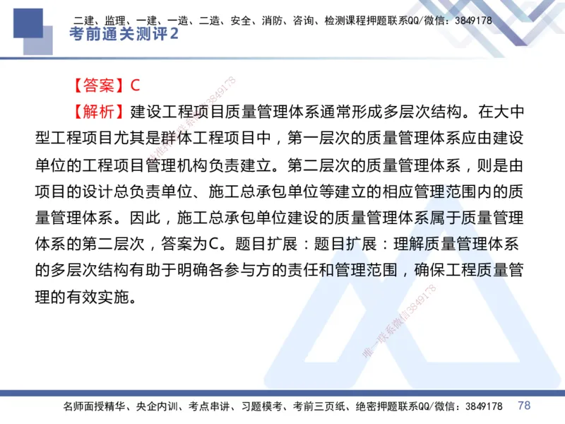 02.2025王晓丹-考前通关测评-管理2_2026年一级建造师_2026年一建管理_2025年一建管理SVIP_04-冲刺串讲✿考点强化✿小灶集训_40-管理《考前通关测评》王晓丹HX_讲义