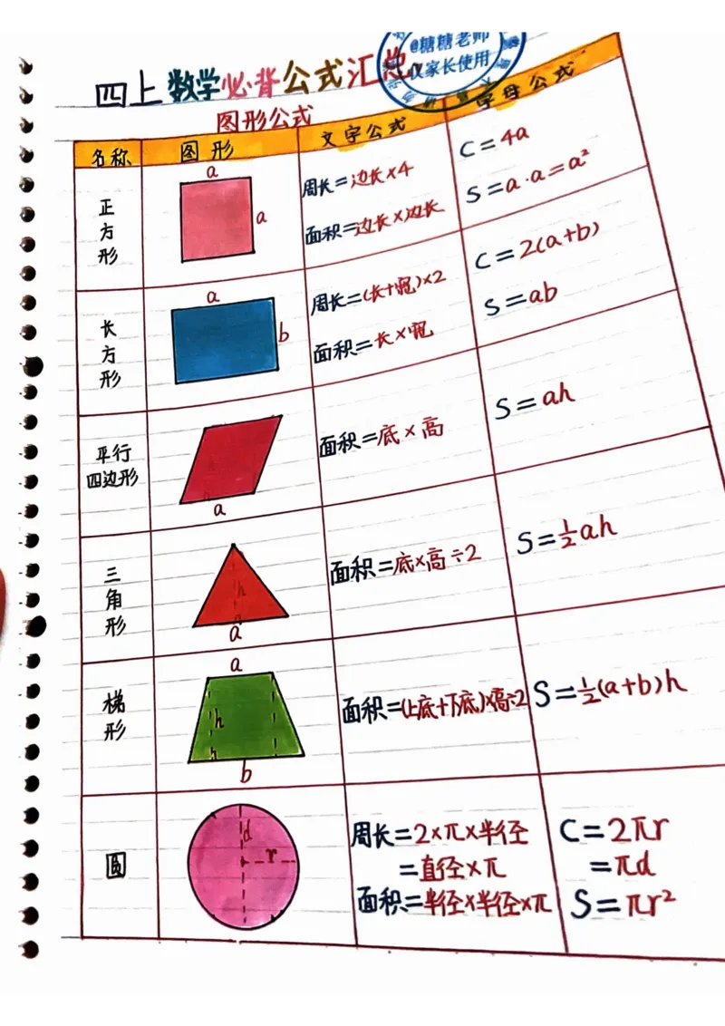 四年级上册数学手写笔记8.31_小学全网线上同款资料_11号_四年级手写笔记&darr;&darr;&darr;&darr;