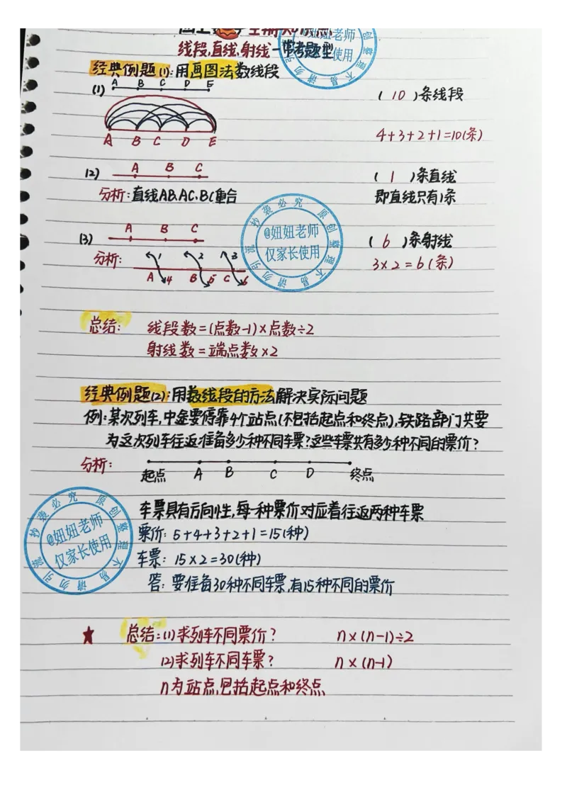 四年级上册数学手写笔记8.31_小学全网线上同款资料_11号_四年级手写笔记&darr;&darr;&darr;&darr;