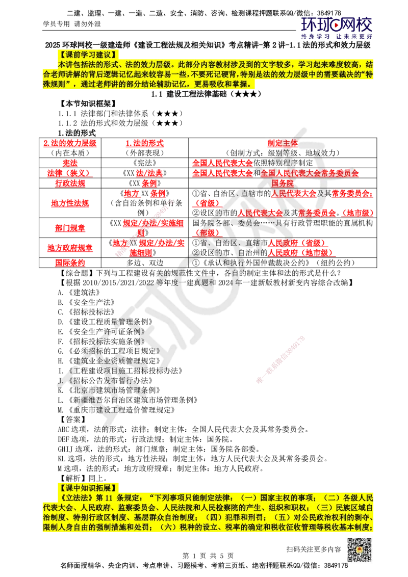 02.第2讲-11法的形式和效力层级_2026年一级建造师_2026年一建法规_2025年一建法规SVIP_02-基础精讲✿高端面授✿深度强化_21-法规《考点精讲班》王丽雪、安国庆HQ_王丽雪