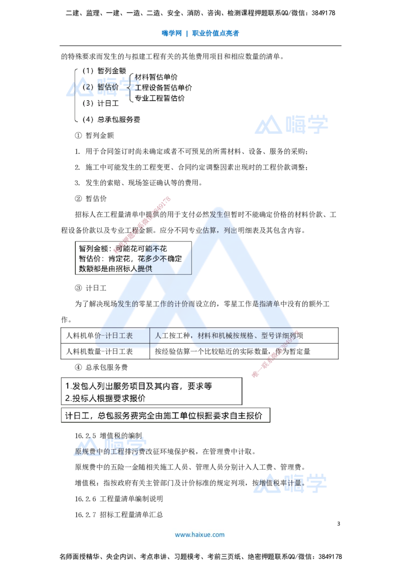19.2025王晓波-考前拔分速成-第16章工程量清单计价2_2026年一级建造师_2026年一建经济_2025年一建经济SVIP_04-冲刺串讲✿考点强化✿小灶集训_14-经济《考前拔分速成》王晓波HX_讲义