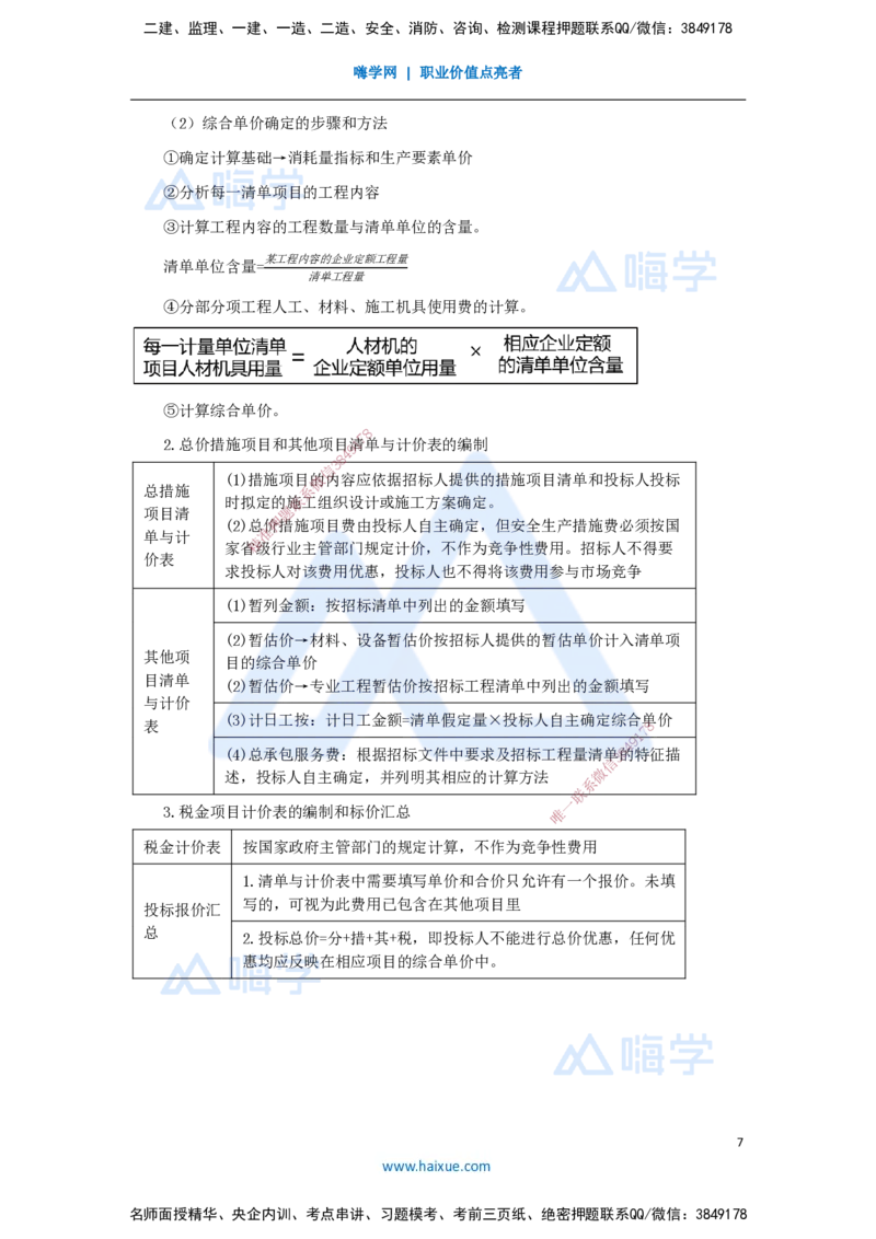 19.2025王晓波-考前拔分速成-第16章工程量清单计价2_2026年一级建造师_2026年一建经济_2025年一建经济SVIP_04-冲刺串讲✿考点强化✿小灶集训_14-经济《考前拔分速成》王晓波HX_讲义