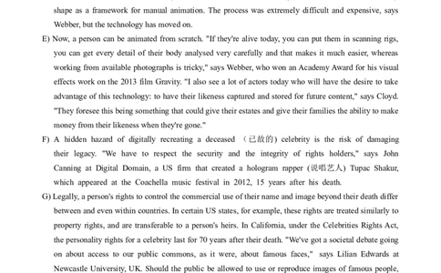 2021年6月英语六级真题第3套_大学英语四级+六级_六级真题_六级真题_2021年06月CET6题+解+音频_02、真题word版