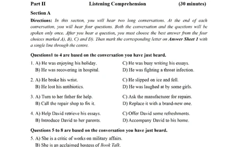 2021.12六级真题第1套_大学英语四级+六级_六级真题_六级真题_2021年12月CET6题+解+音频_01、真题PDF版（推荐打印）❤