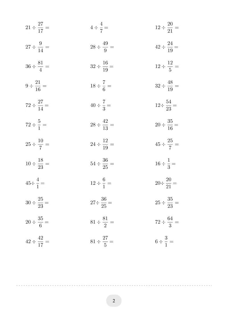 六年级数学整数除以分数_六上数学25秋