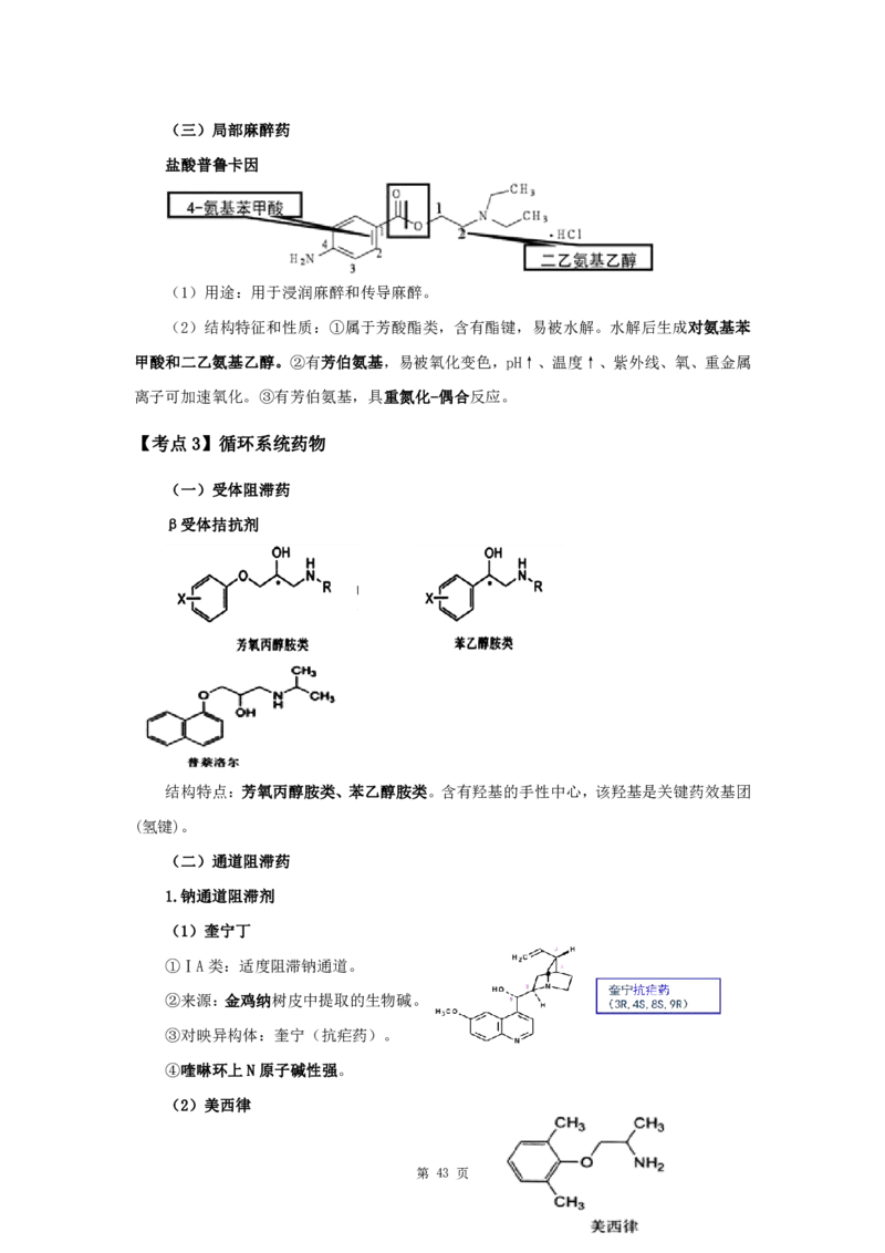 军队文职考试考点集锦药学_军队文职(1)_02.专业课考点资料（多专业都有）