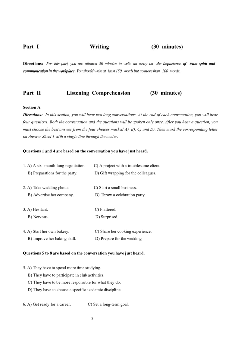 2019年06月六级真题（第1套）_大学英语四级+六级_六级真题_六级真题_2019年06月CET6题+解+音频_02、真题word版