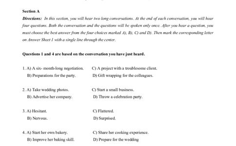2019年06月六级真题（第1套）_大学英语四级+六级_六级真题_六级真题_2019年06月CET6题+解+音频_02、真题word版
