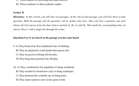 2019年06月六级真题（第1套）_大学英语四级+六级_六级真题_六级真题_2019年06月CET6题+解+音频_02、真题word版