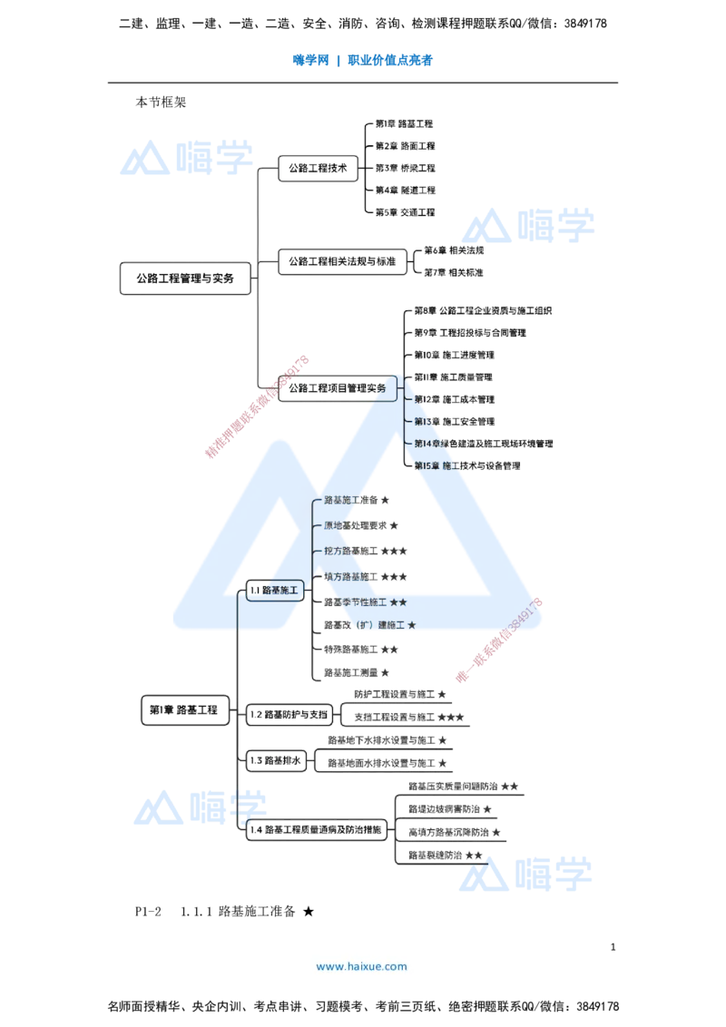 02.2025黄铃-3D实景通关-第一篇公路工程技术（1）路基施工准备及原地基处理要求_2026年一级建造师_2026年一建公路_2025年一建公路SVIP_02-基础精讲✿高端面授✿深度强化_讲义