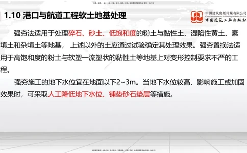 A10节：1.10软土地基处理（3）（12.12）_2026年一级建造师_2026年一建港航_2025年一建港航SVIP_02-基础精讲✿高端面授✿深度强化_03-港航《两轮基础直播》陈冬铭JGS_讲义