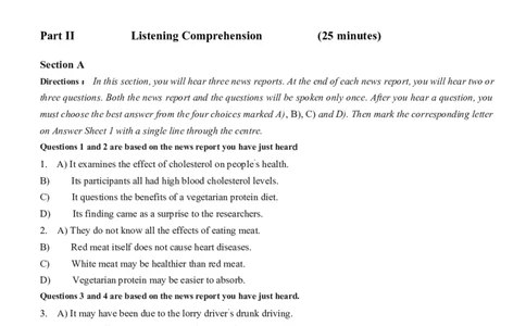 2022.09英语四级真题第1套_大学英语四级+六级_四级真题_四级真题_2022年09月CET4题+解+音频_02、真题word版
