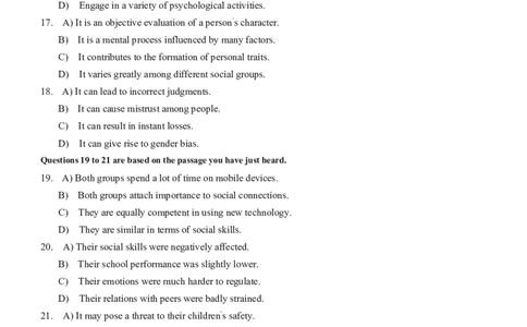 2022.09英语四级真题第1套_大学英语四级+六级_四级真题_四级真题_2022年09月CET4题+解+音频_02、真题word版