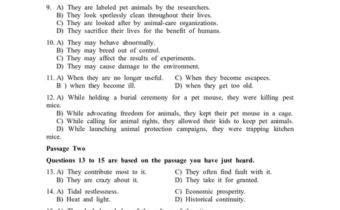 2015年06月六级真题（第2套）_大学英语四级+六级_六级真题_六级真题_1990年-2018年真题资料合集_2015年06月CET6题+解+音频_02、真题Word版