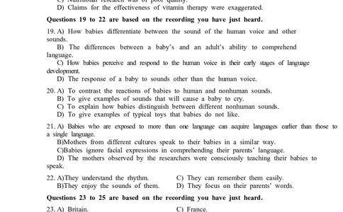 2015年06月六级真题（第2套）_大学英语四级+六级_六级真题_六级真题_1990年-2018年真题资料合集_2015年06月CET6题+解+音频_02、真题Word版