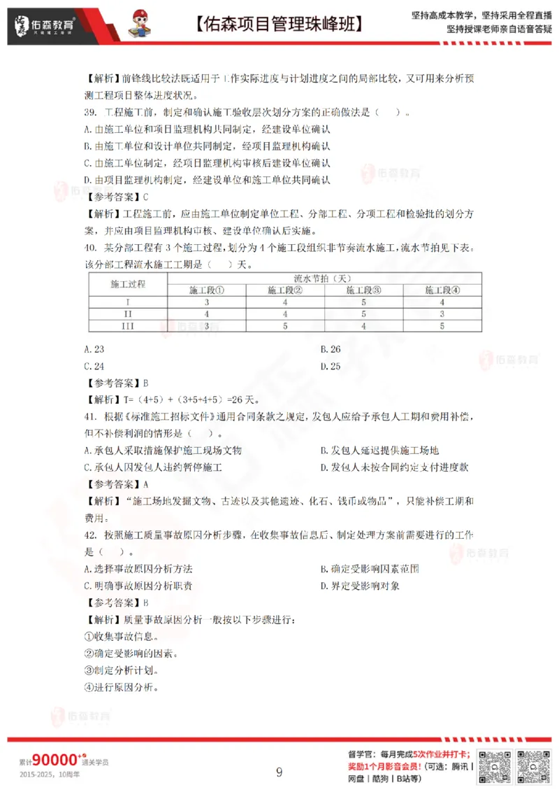 7月29日佑森项目管理珠峰班模考卷答案_2026年一级建造师_2026年一建管理_2025年一建管理SVIP_02-基础精讲✿高端面授✿深度强化_36-管理《珠峰直播班》林子婷YS