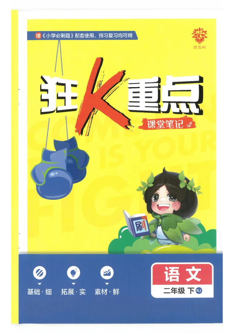 25小学必刷题语文二年级下RJ重点_二年级上下册资料_53黄冈多个品牌系列资料_语文