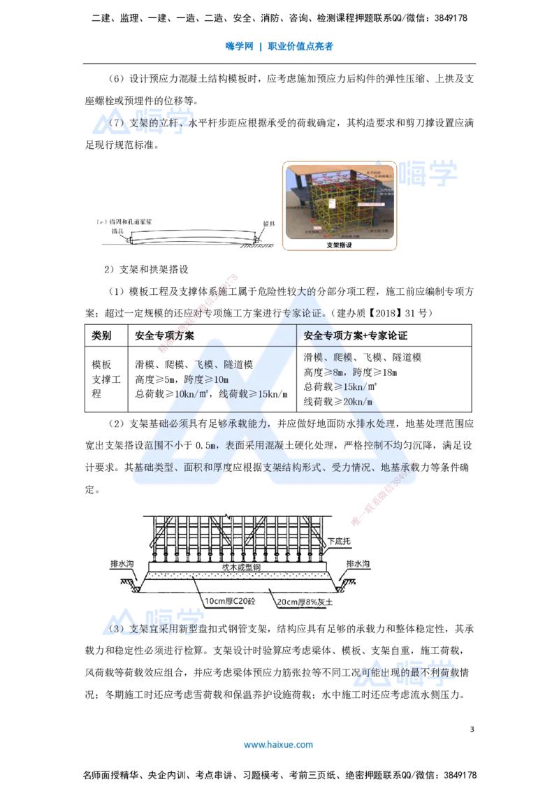 14.2025王欢-3D实景通关-专题二（2）通用施工技术（模板支架）_2026年一级建造师_2026年一建市政_2025年一建市政SVIP_02-基础精讲✿高端面授✿深度强化_讲义