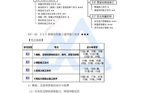 14.2025王欢-3D实景通关-专题二（2）通用施工技术（模板支架）_2026年一级建造师_2026年一建市政_2025年一建市政SVIP_02-基础精讲✿高端面授✿深度强化_讲义
