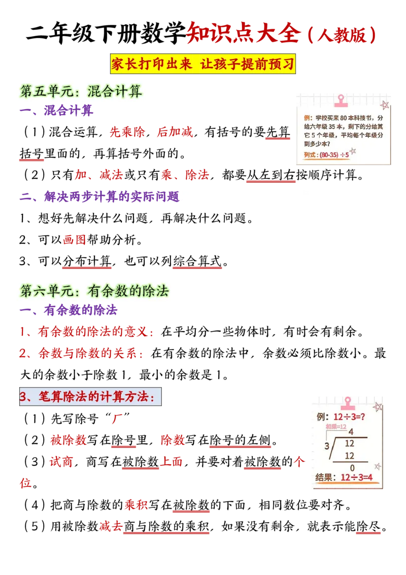2079二年级下册数学知识点大全(1)_二年级上下册资料_二年级下册小红书同款资料_二下数学_二下数学