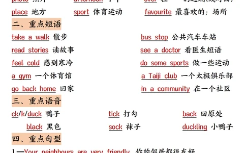 四年级（上）英语知识点_小学全网线上同款资料_33号文件4年级上