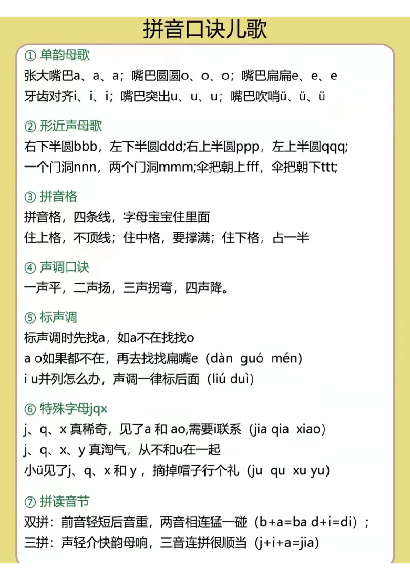 汉语拼音字母表_拼音专项