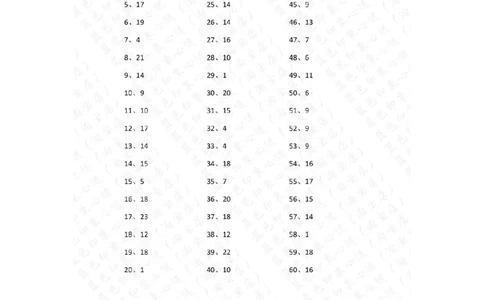 30以内减法第11~30篇答案_小学数学口算竖式脱式计算应用题一二三四五六年级上下册电_小学数学口算题库电子版（1-6）_小学数学口算一年级_口算题适合1年级(含答案）