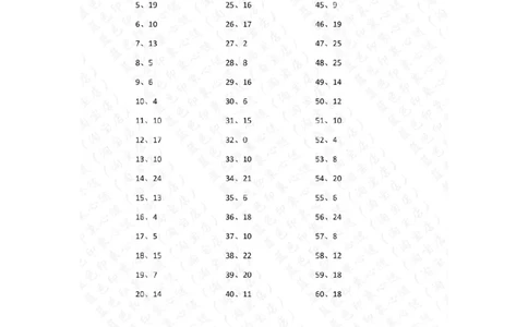 30以内减法第11~30篇答案_小学数学口算竖式脱式计算应用题一二三四五六年级上下册电_小学数学口算题库电子版（1-6）_小学数学口算一年级_口算题适合1年级(含答案）