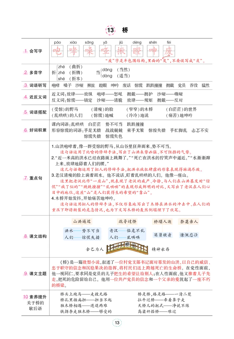 六年级上册语文笔记（背记清单）_小学全网线上同款资料_35号文件4-6上