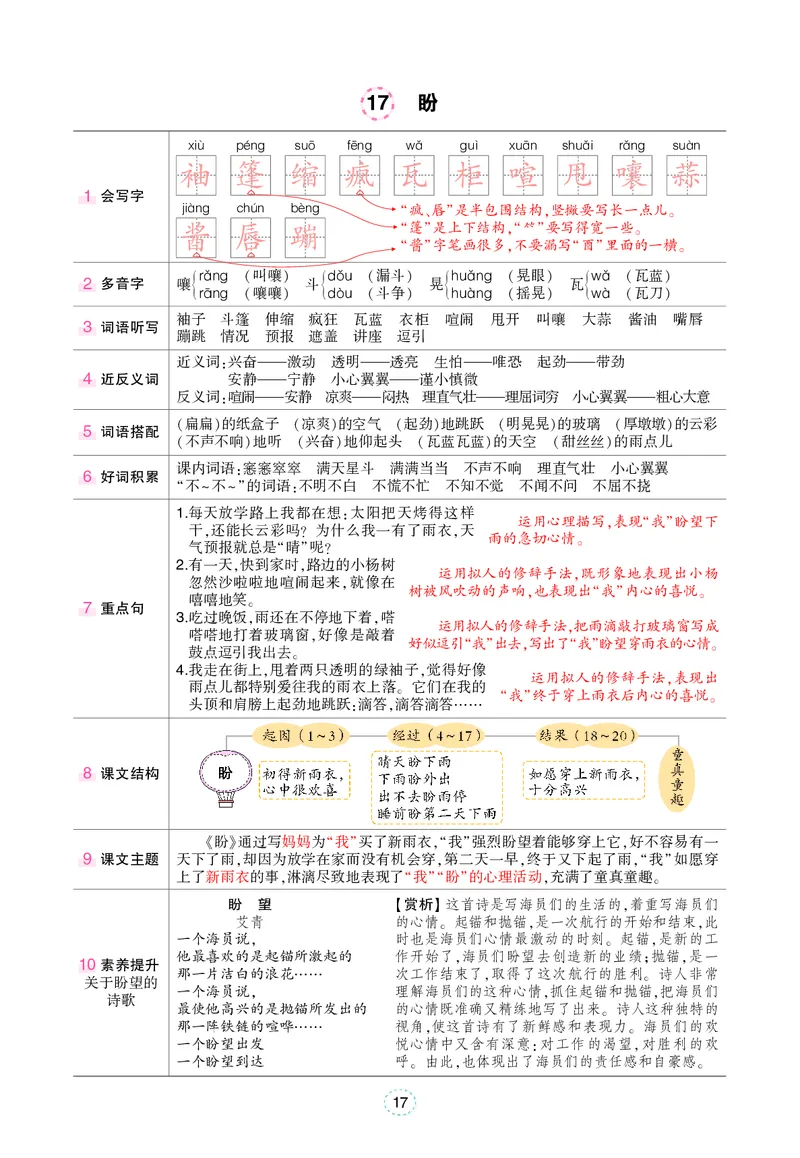 六年级上册语文笔记（背记清单）_小学全网线上同款资料_35号文件4-6上