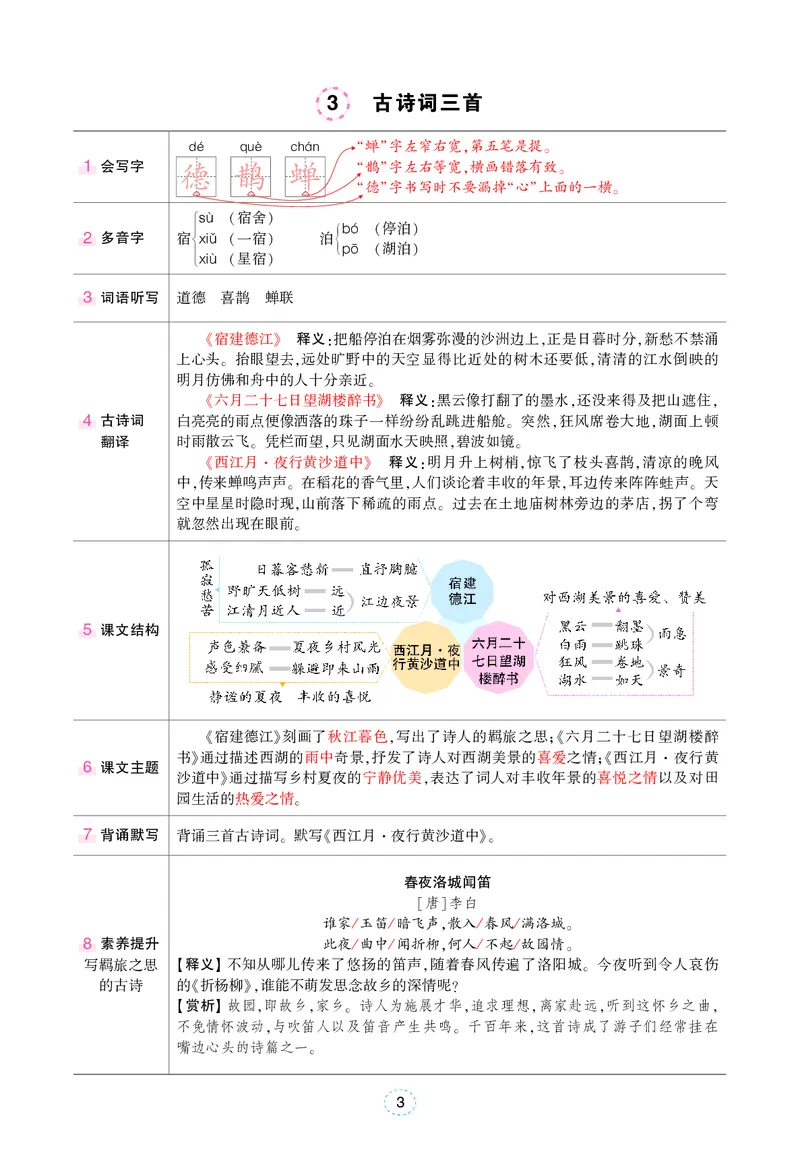 六年级上册语文笔记（背记清单）_小学全网线上同款资料_35号文件4-6上
