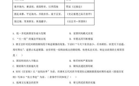2022年高考历史试卷（湖北）（空白卷）_历史历年高考真题_新&middot;PDF版2008-2025&middot;高考历史真题_历史（按省份分类）2008-2025_2008-2025&middot;（湖北）历史高考真题