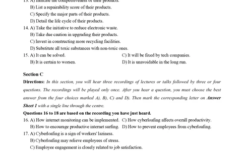 2023.06英语六级真题第2套_大学英语四级+六级_六级真题_六级真题_2023年06月CET6题+解+音频_01、真题PDF版（推荐打印）❤