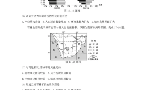 2021年高考地理试卷（浙江）（1月）（空白卷）_地理历年高考真题_新&middot;PDF版2008-2025&middot;高考地理真题_地理（按省份分类）2008-2025_2008-2025&middot;（浙江）地理高考真题