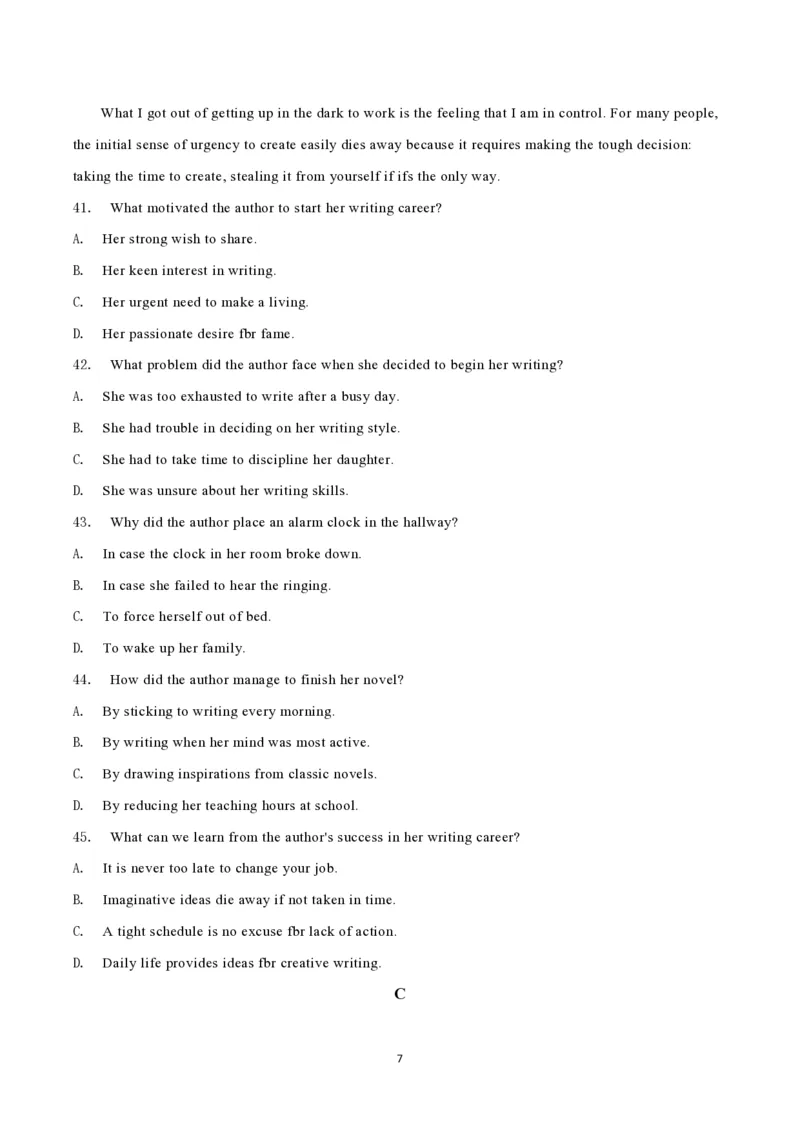 2021年高考英语试卷（天津）（第二次）（空白卷）_英语历年高考真题_新&middot;PDF版2008-2025&middot;高考英语真题_英语（按省份分类）2008-2025_2008-2024&middot;（天津）英语高考真题