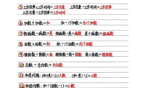 四上数学必背公式汇总_小学全网线上同款资料_16号文件4-6数学