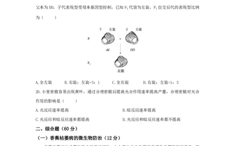 2021年高考生物试卷（上海）（答案卷）_生物历年高考真题_新&middot;PDF版2008-2025&middot;高考生物真题_生物（按年份分类）2008-2025_2021&middot;高考生物真题